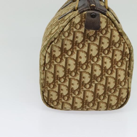 DIOR Trotter Canvas Boston Bag Brown Gold - Picture 5 of 12